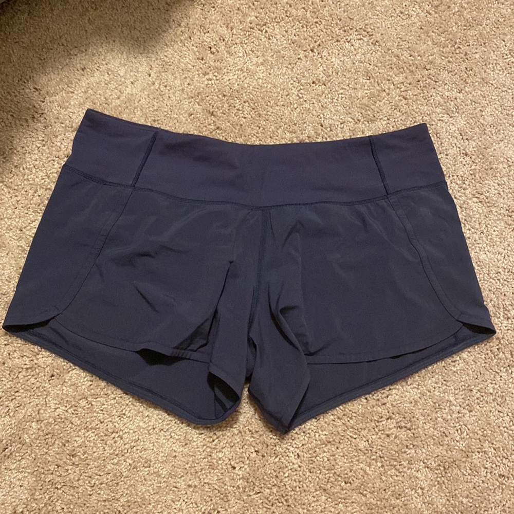 Navy Lululemon Speed Short 10